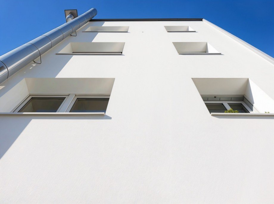 Fassade R�ckseite - KI Mehrfamilienhaus K�ln