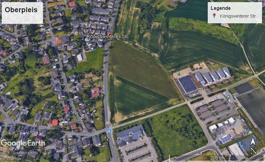 Luftbild Oberpleis Grundst�ck K�nigswinter Oberpleis