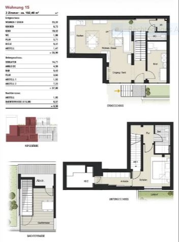 Grundriss WE 15 Maisonettewohnung K�ln