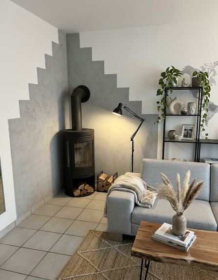 Wohnen Kamin Beispiel Wohnung Oelinghoven
