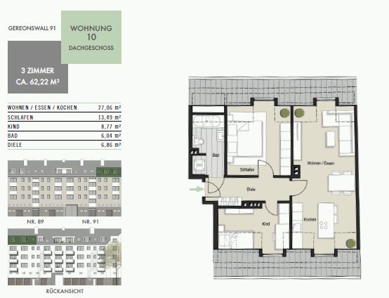 WE 10 Dachgeschosswohnung K�ln