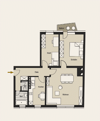 WE6 Etagenwohnung K�ln