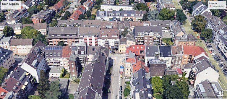 Luftbild-Nordstr K�ln Dachgeschosswohnung ++OASE IN NIPPES - BESTE LAGE - 2 - ZIMMER - WOHNUNG MIT SONNENTERRASSE - MODERNISIERT++