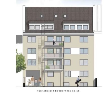 Au�enansicht Dachgeschosswohnung K�ln