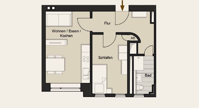 Grundriss Etagenwohnung K�n