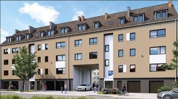 Vorderansicht Etagenwohnung K�ln