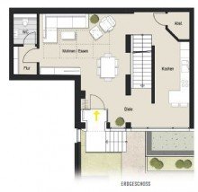 Erdgeschoss WE 15 ++SCH�NER WOHNEN AUF 2 EBENEN MIT DACHTERRASSE IM K�LNER S�DEN! MODERNISIERT!++