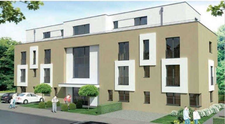 Hausansicht Stra�e K�ln Erdgeschosswohnung VIVA COLONIA - Gartenwohnung - Neubau - Luxus pur im K�lner S�den
