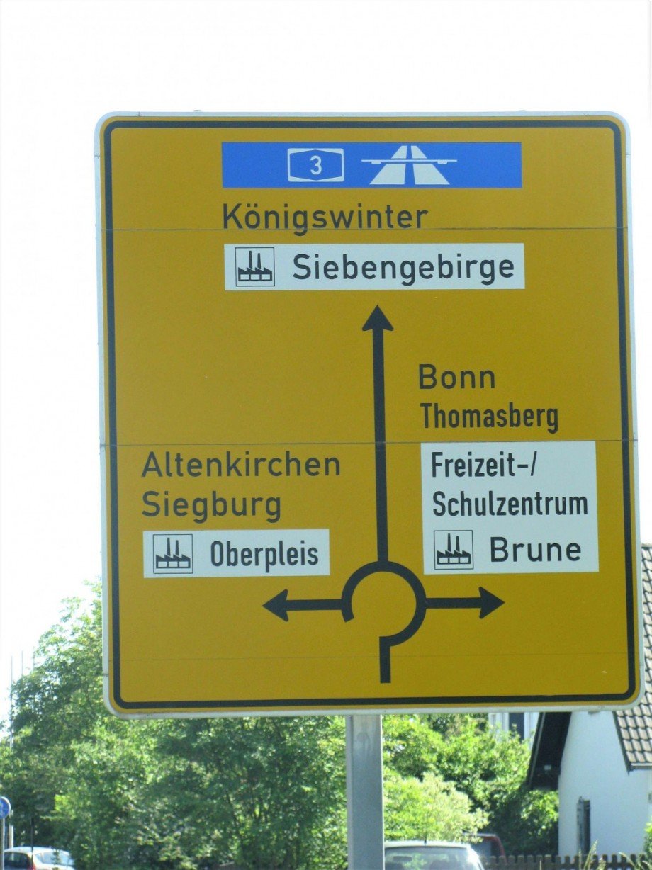 Wegweiser Grundst�ck K�nigswinter Oberpleis