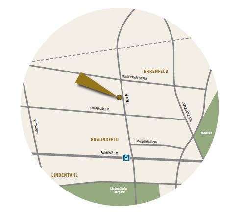 Lageplan Dachgeschosswohnung K�ln