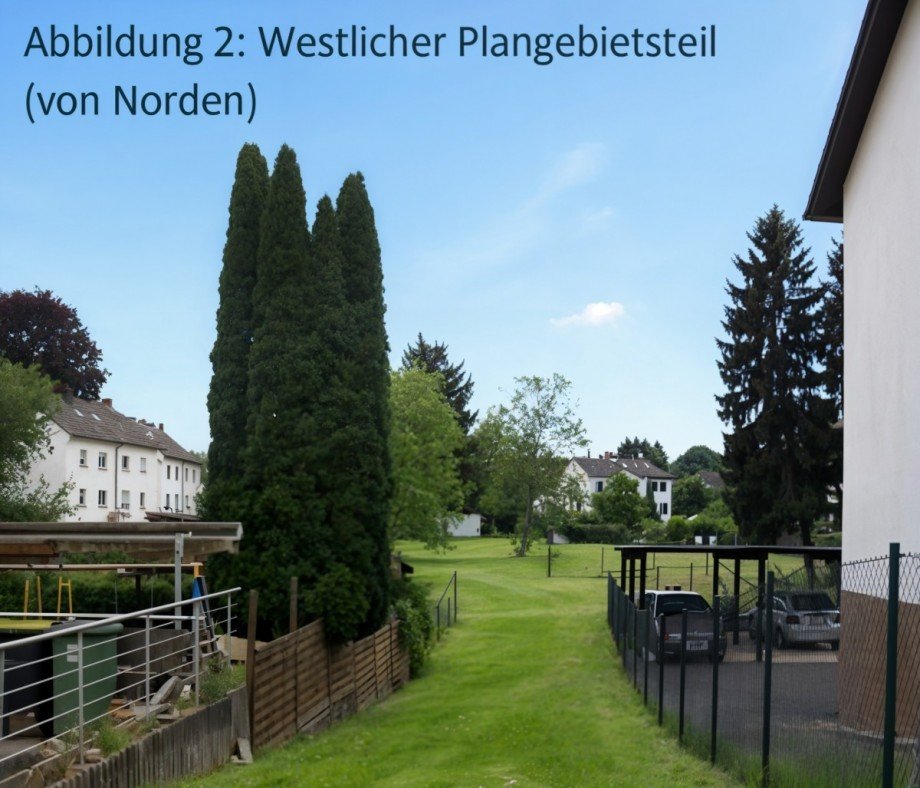 Plangebiet - Zuwegung Norden Wohngrundst�ck Sankt Augustin - Menden