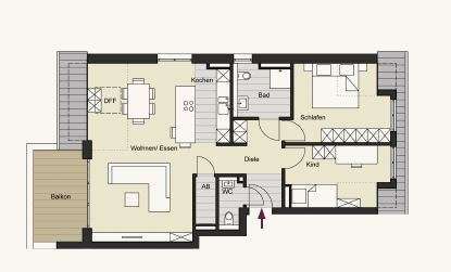 Plan WE 7 Dachgeschosswohnung Aachen