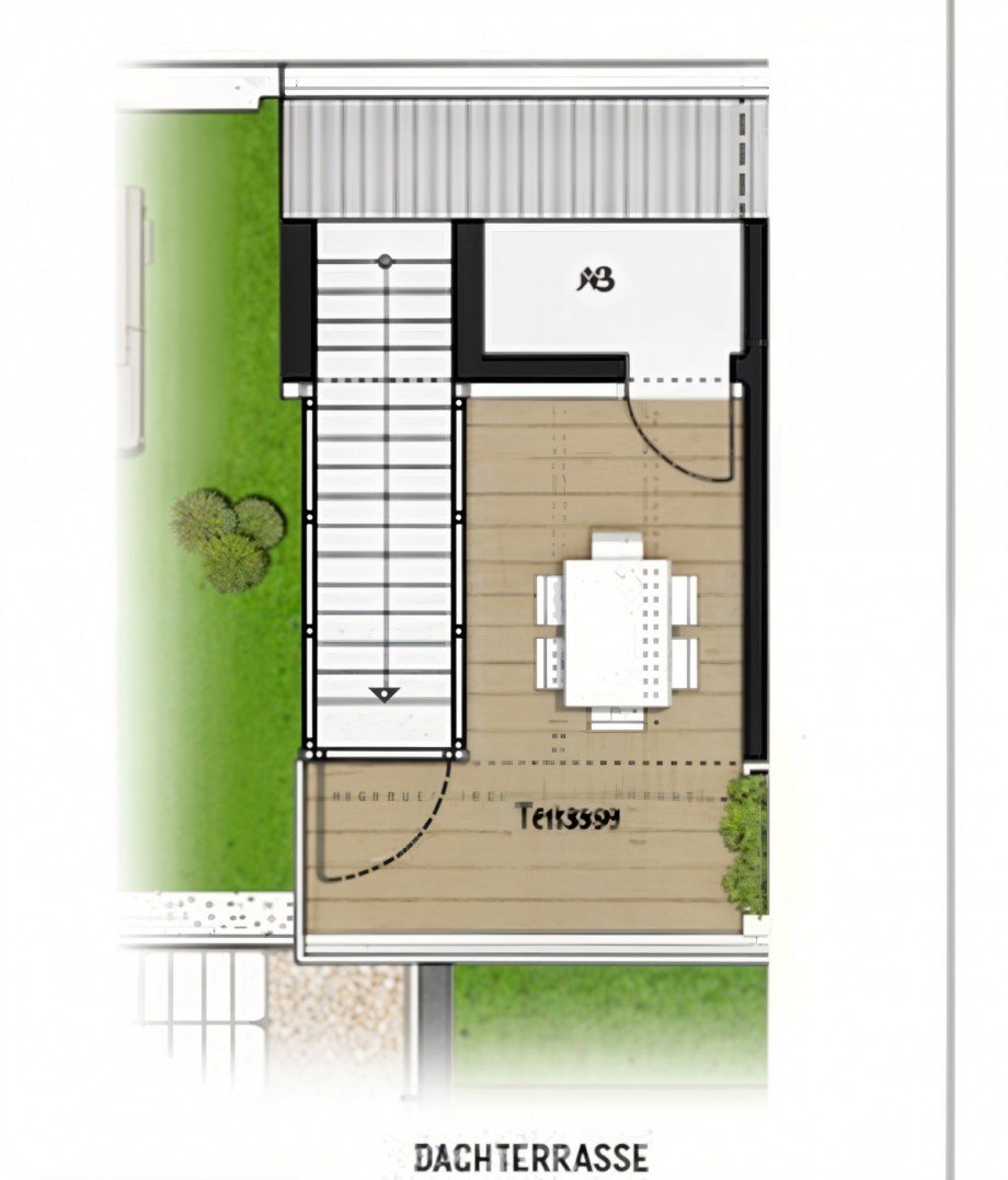 Dachterrasse Hofneuausbau - KI Maisonettewohnung K�ln